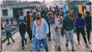 कवलपुरमा घरदैलोः घण्टी छापमा मत दिएर सुशासन र समृद्धिको यात्रा साथ दिन ई.साहको आग्रह