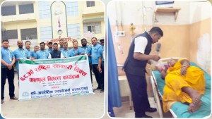 ६८औं सहकारी दिवसको अवसरमा अस्पताल र बाल आश्रममा फलफुल वितरण
