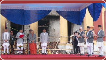 नवनियुक्त तीन मन्त्रीहरुले लिए शपथ