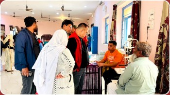 वीरगंजमा निःशुल्क आँखा जाँच शिविर : १२५ जनामा मोतियाबिंद, निशुल्क अपरेशन गरिने