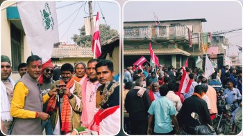 पर्सा–२ मा चौरसियाको घरदैलो अभियान तीव्र, विकास र निकासका लागि काँग्रेसलाई मत दिन अपिल