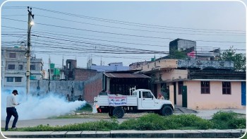लामखुट्टे नियन्त्रणका लागि आजबाट फगिङ स्प्रे पनि शुरु