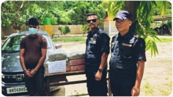 भारत लैजान लागिएको २० किलोभन्दा बढी गाँजासहित भारतीय नागरिक पर्सामा पक्राउ
