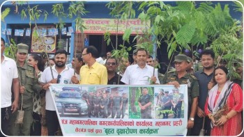 हरित र सुन्दर वीरगन्ज निर्माणका लागि वृक्षारोपण अभियानलाई निरन्तरता दिन्छौँ : का.बा. नगर प्रमुख इम्तियाज आलम