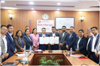 खानेपानी मन्त्रालय र कर्णाली प्रदेश जलस्रोत मन्त्रालयबीच सम्झौता
