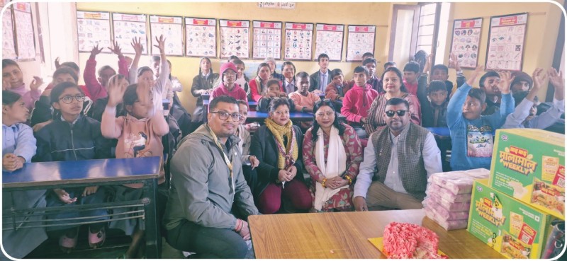 लायन्स क्लबको दिवा खाजा कार्यक्रम सम्पन्न