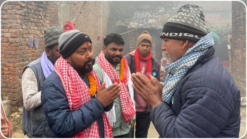 सिसहनिया र ढोरियामा उम्मेदवार साहको घरदैलो, युवा-रोजगारी र विकास मुख्य एजेण्डा