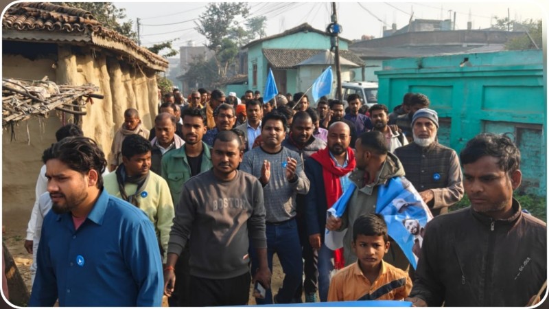 बाराको बसतपुरमा ई. साहको घरदैलौः यसपाली परिवर्तनको पक्षमा स्थानीय