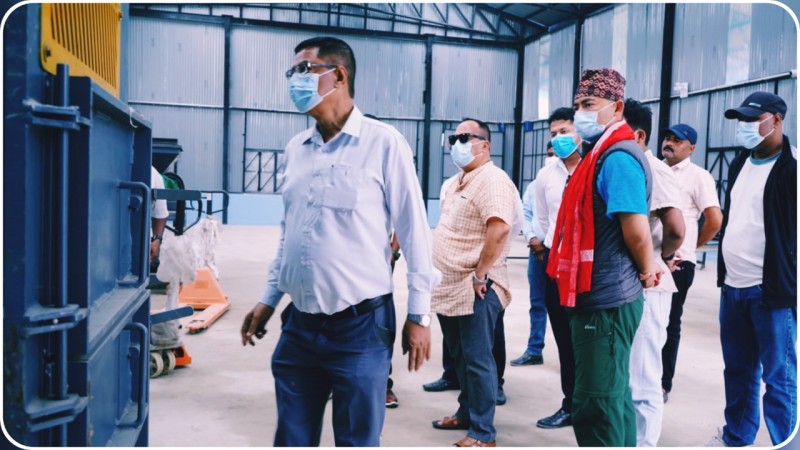 वीरगंजमा प्लास्टिक फोहोर प्रशोधन प्लान्ट अन्तिम चरणमा
