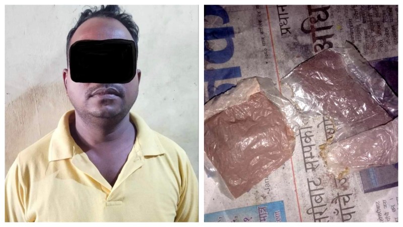 पर्सा प्रहरीद्वारा खैरो हेरोइन सहित एकजना पक्राउ